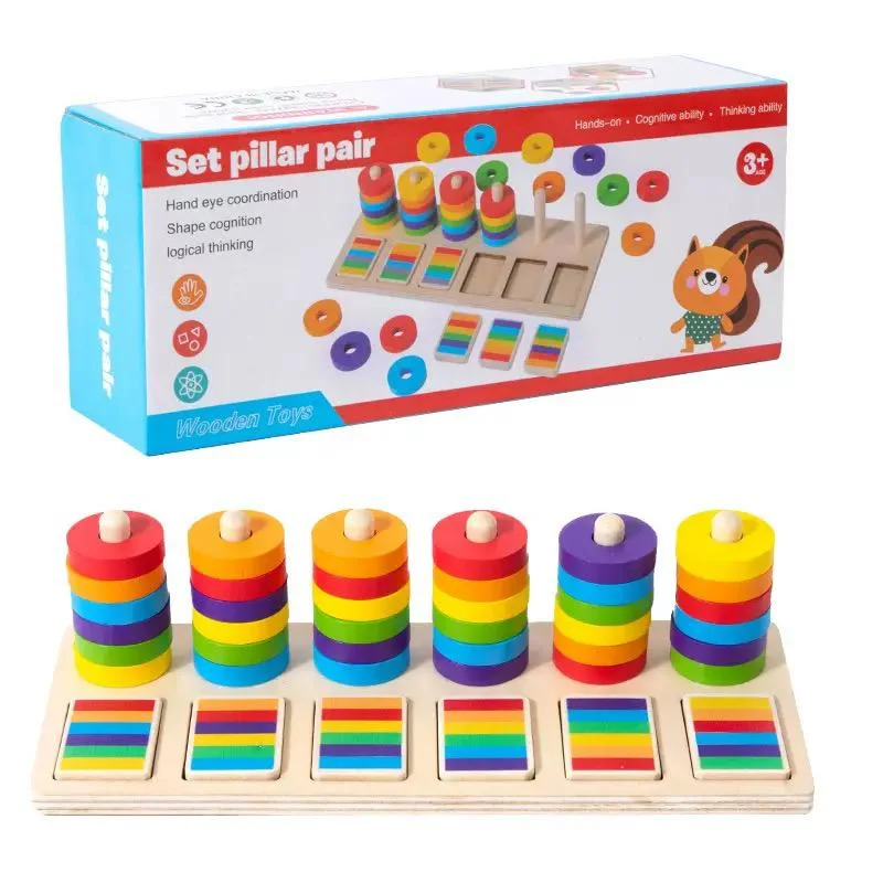Conjunto de anillos a juego de colores
