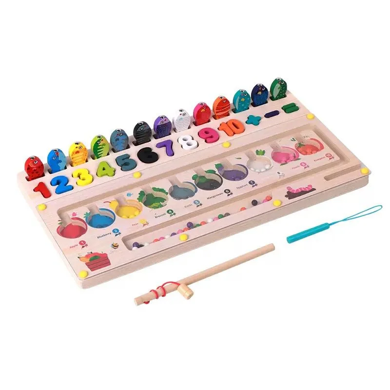 Tablero Didáctico Laberinto Montessori 3 en 1